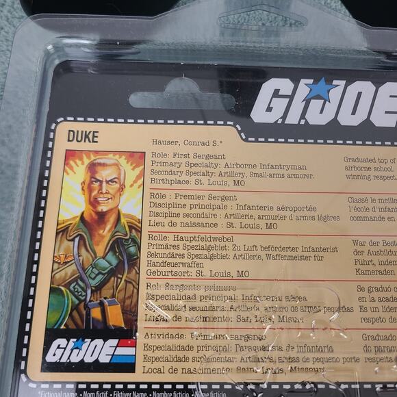 GI Joe Retro Collection DUKE Walmart Exclusive Hasbro 3.75" Inch Action Figure - Picture 5 of 7